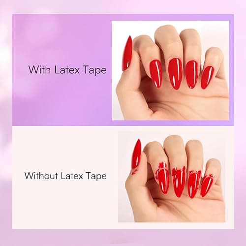Makartt Liquid Latex for Nails: Nail Polish Barrier Peel Off for Clean Edges, Quick Dry Peel Off Cuticle Guard, Latex Tape for Nails Gel Polish, Stamping, Chrome Powder for Nail Art Home Salon Use thumbnail 5