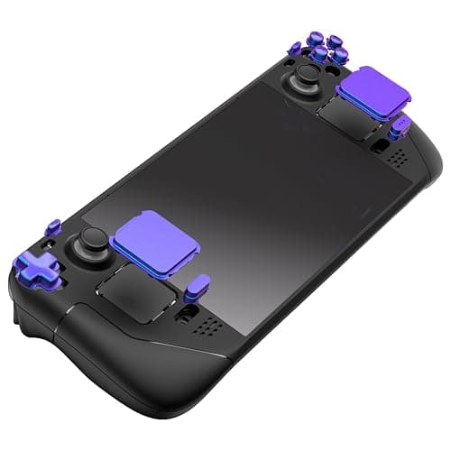 eXtremeRate Chameleon Purple Blue Replacement Full Set Buttons for Steam Deck, DIY Custom ABXY D-pad Trackpad Bumpers Triggers Buttons Sets for Steam Deck LCD Handheld Console - Console NOT Included thumbnail 8
