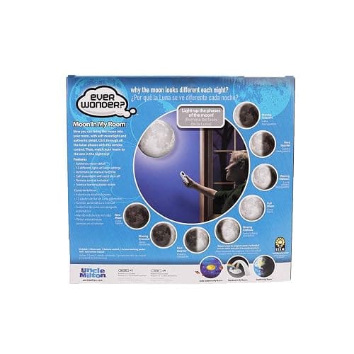 Uncle Milton Moon in My Room - 12 Light-Up Lunar Phases, Remote Control or Automatic, STEM Toy, Great Gift for Boys & Girls Ages 6+ thumbnail 3