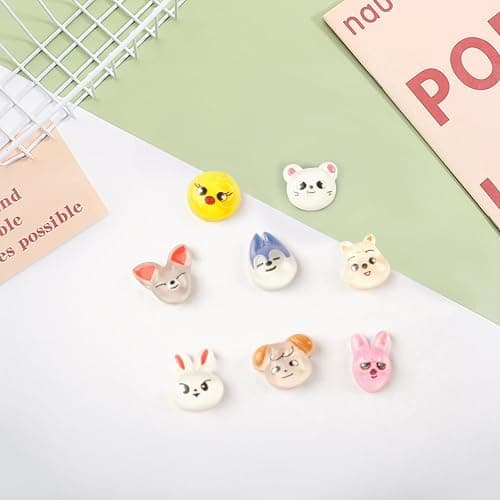 100PCS SK-Z Mini Resin Animal Head Charms, 3D Cartoon Nail Art Charms, Nail Decoration Accessories for DIY Nails Accessories Manicure Crafts thumbnail 6