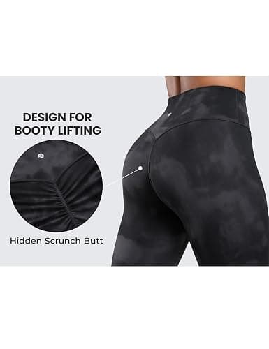 CRZ YOGA Secretsculpt Womens Butterlift Scrunch Butt Workout Leggings 25" - No Front Seam High Waisted Yoga Pants Booty thumbnail 3