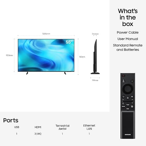 Samsung Smart TV 55-Inch U7020H Crystal UHD 4K TV, HDR10+, Motion Xcelerator, Dynamic Sound Pack, Gaming Hub, Knox Security, Vision AI Companion [2026] thumbnail 6