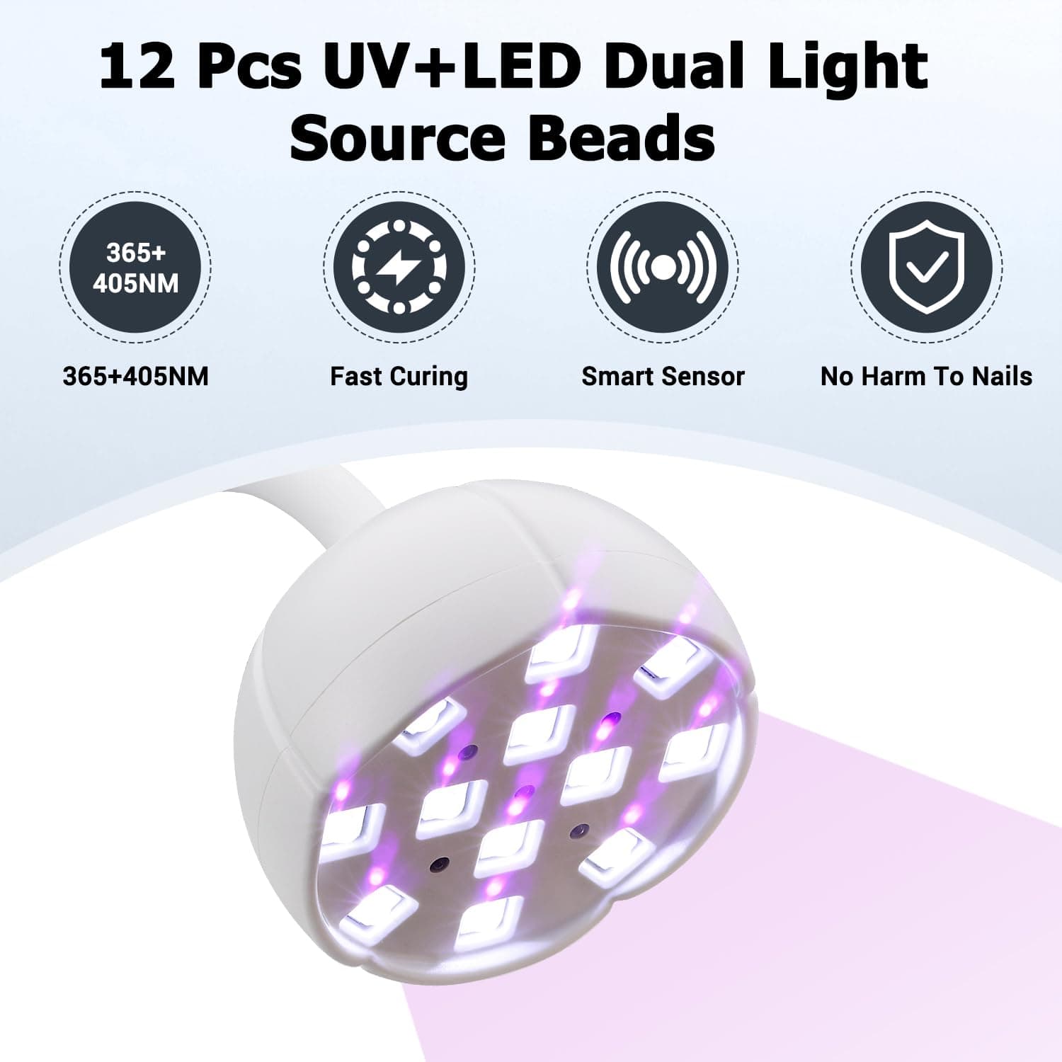UV Nail Lamp Cordless Mini UV Light for Gel Nails Polish 36W Rechargeable LED Nail Light Nail Dryer with 4 Timers & Auto Sensor, Fast Curing Goosenecks Lamp for Home DIY Manicure thumbnail 4