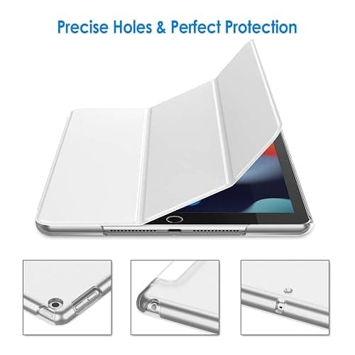 JETech Case for iPad 10.2-Inch (2021/2020/2019 Model, 9/8/7 Generation), Auto Wake/Sleep Cover (White) thumbnail 3