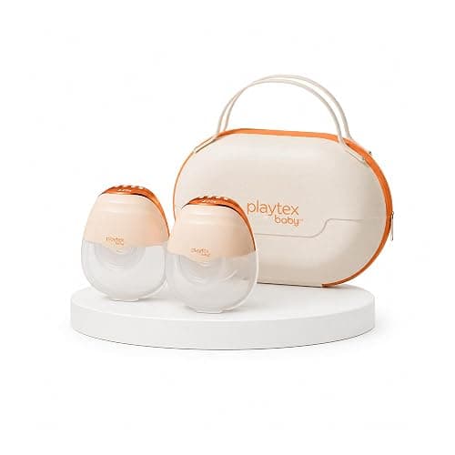 Playtex Baby Electric Breast Pump (H15 Wearable Model), Hands-Free in-Bra Pump with Portable Travel Case, Quiet Wearable Design, 3 Modes, 12 Levels, 180ml Capacity - Image 1
