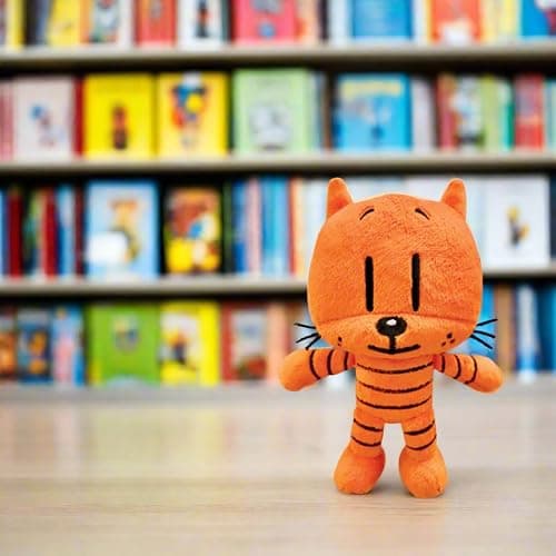 MerryMakers Dog Man's Li'l Petey Plush Toy, 6.5-Inch, from Dav Pilkey's Dog Man Book Series, Orange thumbnail 2