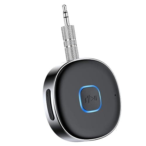 Bluetooth Receiver, LAICOMEIN Portable 3.5mm Aux Car Adapter, Bluetooth Wireless Audio Receiver for Car/Home Stereo/Wired Headphones/Speaker, 16H Battery Life - Image 1