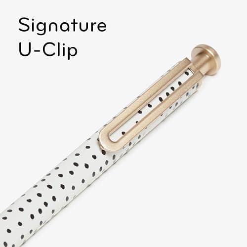 U Brands Monterey Ballpoint Pens, Set of 2, Stripes And Dots With Gold Details, Bold (1.0 mm) Point, Black Ink thumbnail 6
