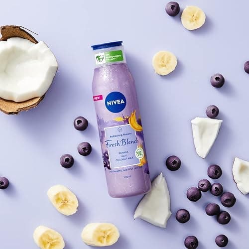 NIVEA Fresh Blends - Gel doccia rinfrescante Banana e Acai, 300 ml thumbnail 3