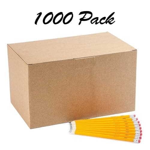 Madisi Wood-Cased #2 HB Pencils, Yellow, Pre-sharpened, Bulk Pack, 1000 pencils thumbnail 3