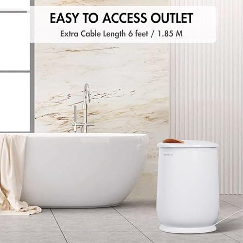 aGratHav Towel Warmers Ultra Large Capacity Bucket Style 450W for Bathroom ETL FCC Certified Fits up to Two 40"x70" Towels, Blankets, Bathrobes with Auto Shut Off thumbnail 9
