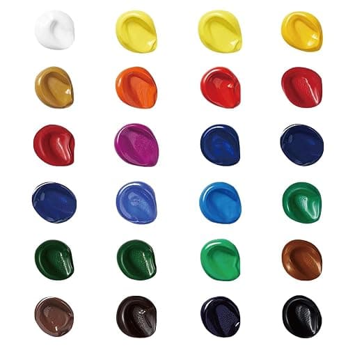 Amazon Basics Acrylic Paint Tubes Set with Rich Pigments, Non Fading, 0.74oz, 24 Colors, Multicolor thumbnail 6