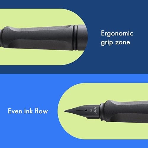 Lamy Safari Fountain Pen, Charcoal Medium Nib (L17M) thumbnail 3