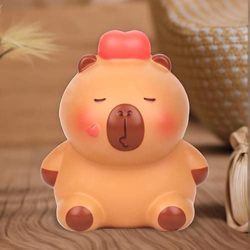 Popobox Capybara Squeezable Series Blind Box Figure, Random Design Animal Figures Collectible Toy, Cute Stress Relief Simulation Squeeze Toy for Gift (3.54-4.72'' H) thumbnail 4