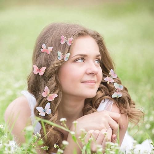 18Pcs Rhinestone Butterfly Hair Clips for Teens Women, Y2K Glitter Hair Jaw Clips, Cute Headwear Gifts for Wedding and Back to School thumbnail 4