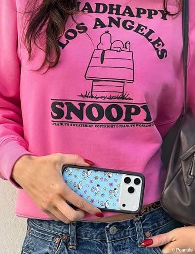 Wildflower Cases - Compatible with iPhone 13/14 | Protective Bumper, 6.5ft Drop Test Certified, Women Owned Small Business | Snoopy Blue Yellow Heart Flower Trendy | Mad Happy x Peanuts thumbnail 8