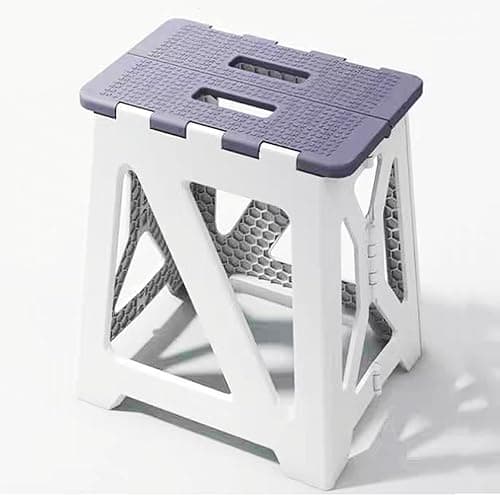 GOYUWEN Foldable Bath Shower Safety Chair Seat Grey, Foldable and Anti-Slip Bench Bathtub Stool for Elderly or Seniors (Foldable ShowerChair 15.7" H Grey, Seat Size 12.4" x 8.3“ - Image 1