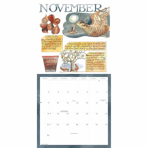 Carousel Worldwide, Matthew Rice, A Year in the Country 2026 Square Wall Calendar thumbnail 5