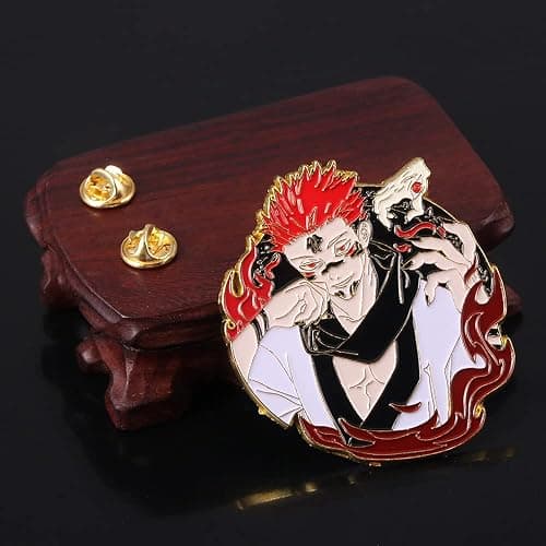 JJK Satoru Brooch Pins - Anime Figure Satoru Enamel Pins - Funny Gifts for Anime Lovers thumbnail 5