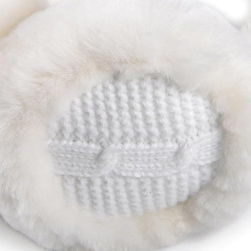 Harssidanzar Womens Winter Earmuffs, Sheepskin Earmuffs, Foldable Earmuffs, Outdoor Earwarmer HL303CA thumbnail 7