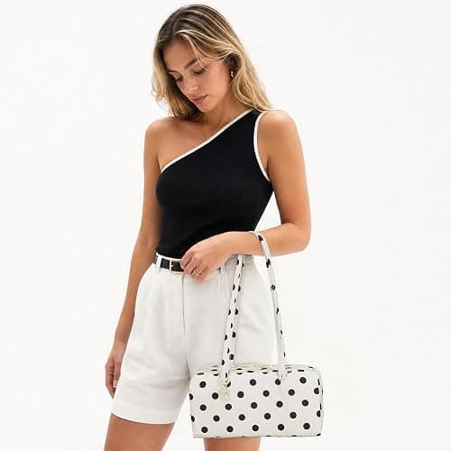 HiTotes Small Bowler Bag Nylon Hobo Bags for Women Bowler Purse Slouchy Tote for Travel Work College thumbnail 6