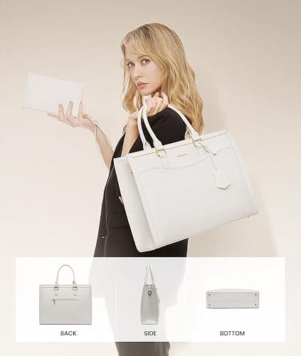 LOVEVOOK Laptop Tote Bag for Women, Office Work Bag Briefcase fit for 15.6 inch Laptop, Large Capacity Teacher Bag Handbag thumbnail 5