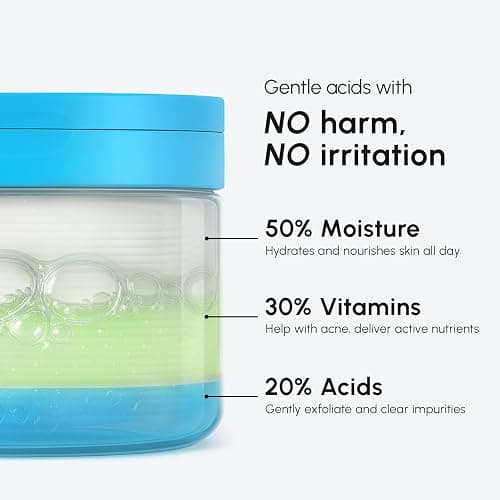 MAREE Glycolic Acid Pads - Toner Pads for Face Cleansing - Exfoliating Pad with Tea Tree Oil, Salicylic Acid & Vitamins E, B3, B5 - Acne Clearing, Skin Pore Resurfacing & Radiance Device - 50 Count thumbnail 8