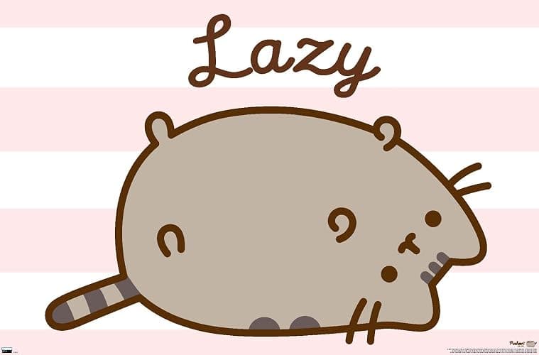 Trends International Pusheen - Lazy Wall Poster, 22.375" x 34", Premium Unframed Version - Image 1