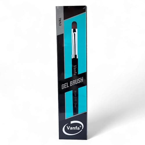 Vanfa Gel Nail Brush for Builder Gel, Polygel, HardGel, Nail Painting (G10 - Oval Head, Pack of 1) thumbnail 3