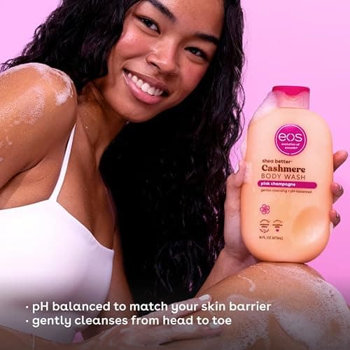eos Shea Better Cashmere Body Wash, Pink Champagne, Moisturizing and Nourishing, pH Balanced Creamy Gel Formula, Paraben & Phthalate Free, Sensitive Skin,16 fl oz thumbnail 5