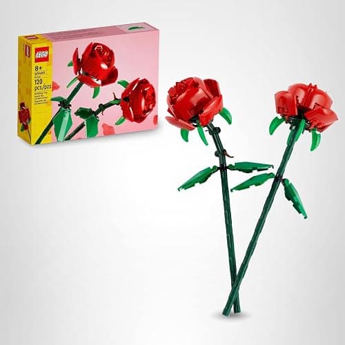 LEGO Roses - Building Toy for Kids, Girls & Boys, Ages 8+ - Artificial, Fake Roses for Home Decor & Display - Gift Idea for Plant & Flower Lovers - 40460 thumbnail 7