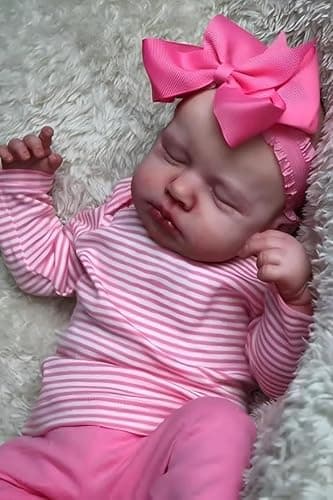 iCradle Reborn Baby Dolls 20 Inch Reborn Baby Dolls Silicone Weighted Body Newborn Toddler Dolls Best Wish for Age3+ thumbnail 3