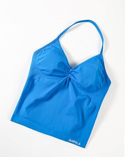 AUROLA Women's Influence Longline Strappy Halter Workout Tank Top thumbnail 3