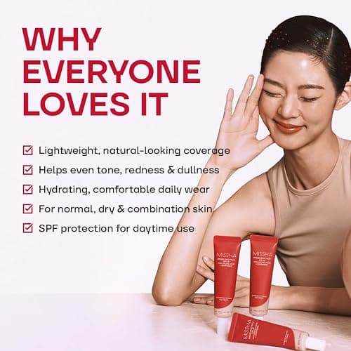 MISSHA M Perfect Cover BB Cream No.13 Bright Beige SPF 42 PA+++ 1.69 oz | Fair skin with cool undertones; tinted moisturizer for face, buildable coverage, smooth natural finish, daily wear thumbnail 4