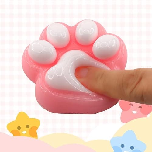 Taba Squishy Toys 4 Pack – Cute Anxiety Relaxing Stress Relief Fidget Set for Kids and Adults, Fun Sensory Toys for Party Favors Gifts thumbnail 7