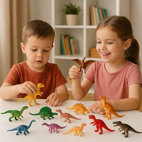 16PCS Dinosaur Toy Set – Realistic Mini Dino Figures for Kids | Educational Dinosaur Toys for Boys & Girls | Party Favors, Cake Toppers, Birthday Gift, Stocking Stuffers (Plastic, Ages 3+) thumbnail 2
