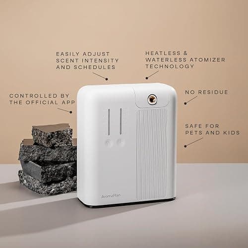 AromaPlan 5 Star Collection Cold Air Scent Diffuser, Whole House (2 Scents Included)- Waterless Smart Aroma, Scent &Time Adjust., App Control, HVAC | Home, Commercial, Hotel | Large Room, 2,000 sq.ft thumbnail 2
