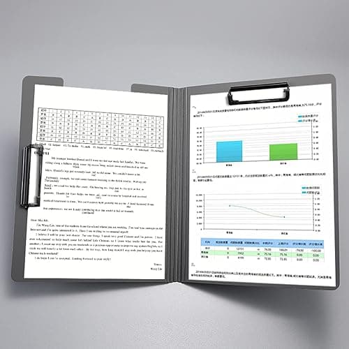 Clipboards (Set of 3) by Office Clipboard Folder, File Cover Folder Clipboard with Horizontal and Vertical Double Clips Metal Clip, Letter Size or A4 thumbnail 8