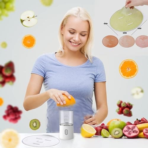 Flylin Facial Mask Maker, DIY Automatic Machine USB Charging | Multi-Function Face Mask Maker for Fruit Vegetable Cream, Home Use thumbnail 5