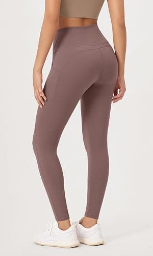 ODODOS 2-Pack 7/8 High Waist Workout Leggings with Pockets for Women, 25"/ 28" Tummy Control Athletic Yoga Pants thumbnail 2