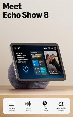 Amazon Echo Show 8 (newest model), Vibrant HD 8.7" display with spatial audio, Designed for Alexa+, Graphite thumbnail 7