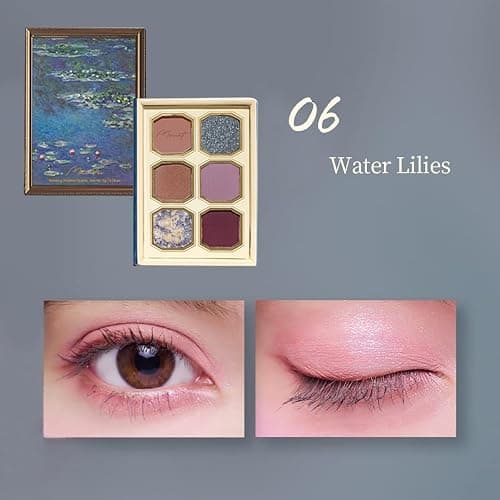 MilleFee Painting Eyeshadow Palette (06 Water Lilies), Eyeshadow Palette, Cool Deep, Cruelty-Free thumbnail 6