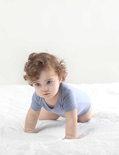 BestSoul Baby Solid Bodysuit - Super Soft Rayon made from Bamboo - Short Sleeve Long Sleeve Newborn Infant Boy Girl - 5-Pack thumbnail 3
