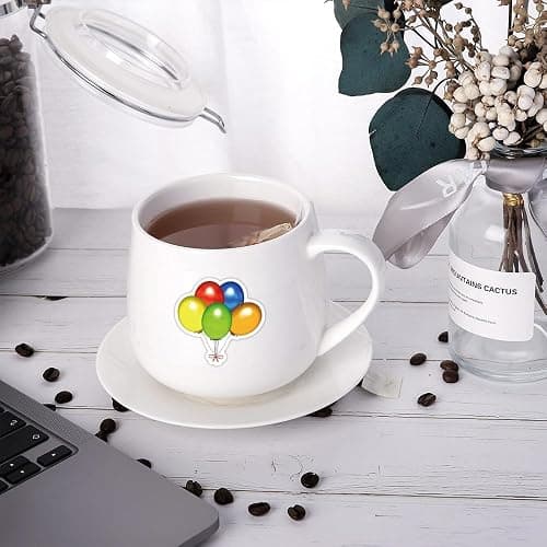 60Pcs Party Balloon Stickers, Waterproof Water Bottles for Girls Boys and Teenagers, Laptop, Skateboard Decoration(Balloon Bouquet) thumbnail 2