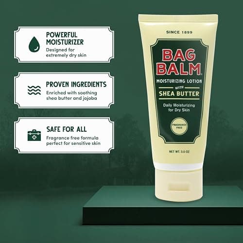Bag Balm Vermont's Original Hand & Body Dry Skin Lotion with Shea Butter and Jojoba, Daily Hand Lotion for Dry Hands - Fragrance-Free, Non-Greasy Hand Moisturizer, Tube - 3oz, 2 Pack thumbnail 4