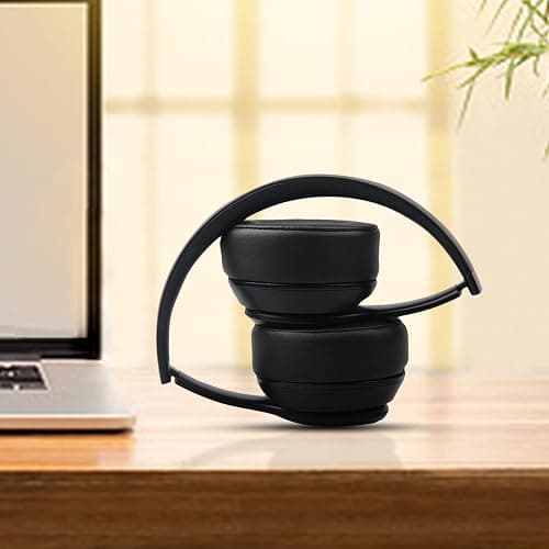 Gvoears Replacement Ear Pads for Beats Solo 3, Ear Cushions for Beats Solo 2 & Solo 3 Wireless/Wired Headphone, Not Fit Beats Studio On-Ear Headphone with Stronger 3M Adhesive, Added Thickness(Black) thumbnail 6