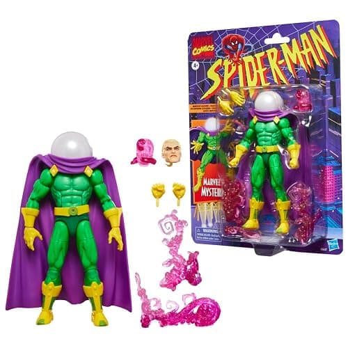 Marvel Legends Series Marvels Mysterio, Retro Spider-Man 6" Figure - Image 1