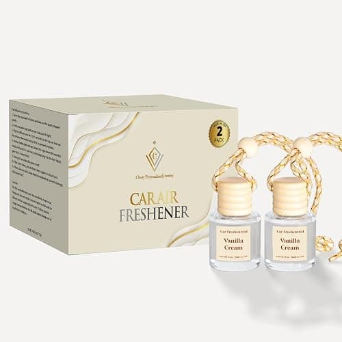 C Classy Car Air Freshener Hanging 2 Pack,Vanilla Cream Air Freshener Diffuser for Cars, Long-Lasting Fragrance, C ar Fresheners,Car Air Fresheners for Women & Men Gift, Made in USA thumbnail 6