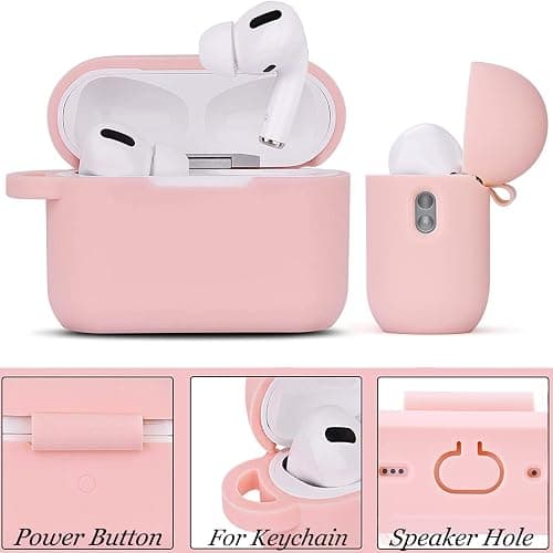 Case for Airpods Pro 1st 2nd Generation - VISOOM Airpods Pro 1/2 Cases Cover Women Silicone iPod Pro 2 Earbuds Wireless Charging Case Girl Bling Keychain for Apple Airpod Gen Pro 2 thumbnail 3