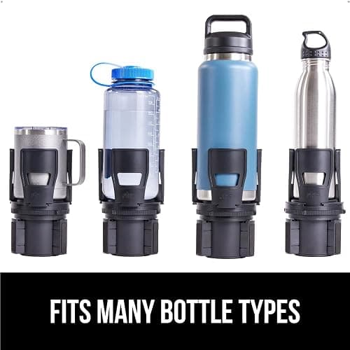 GORILLA GRIP Car Cup Holder Expander, Keeps Large Drink Cups Secure, Expander Fits Yeti, HydroFlask, Stanley 18 to 48oz, Stocking Stuffer, Gifts for Men, Women, Adjustable Arms and Base, Black thumbnail 4